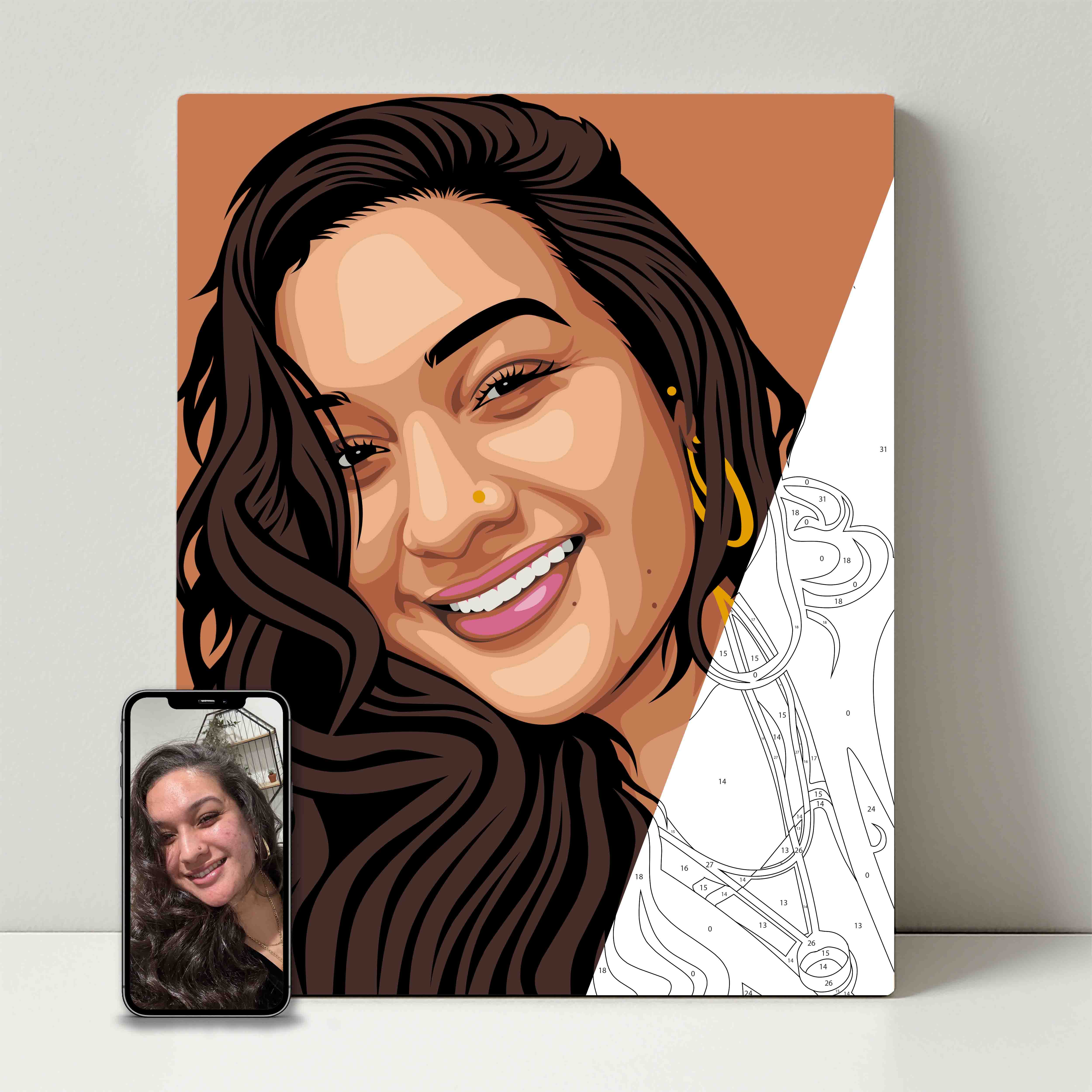 Kit de fête de peinture pour selfie 