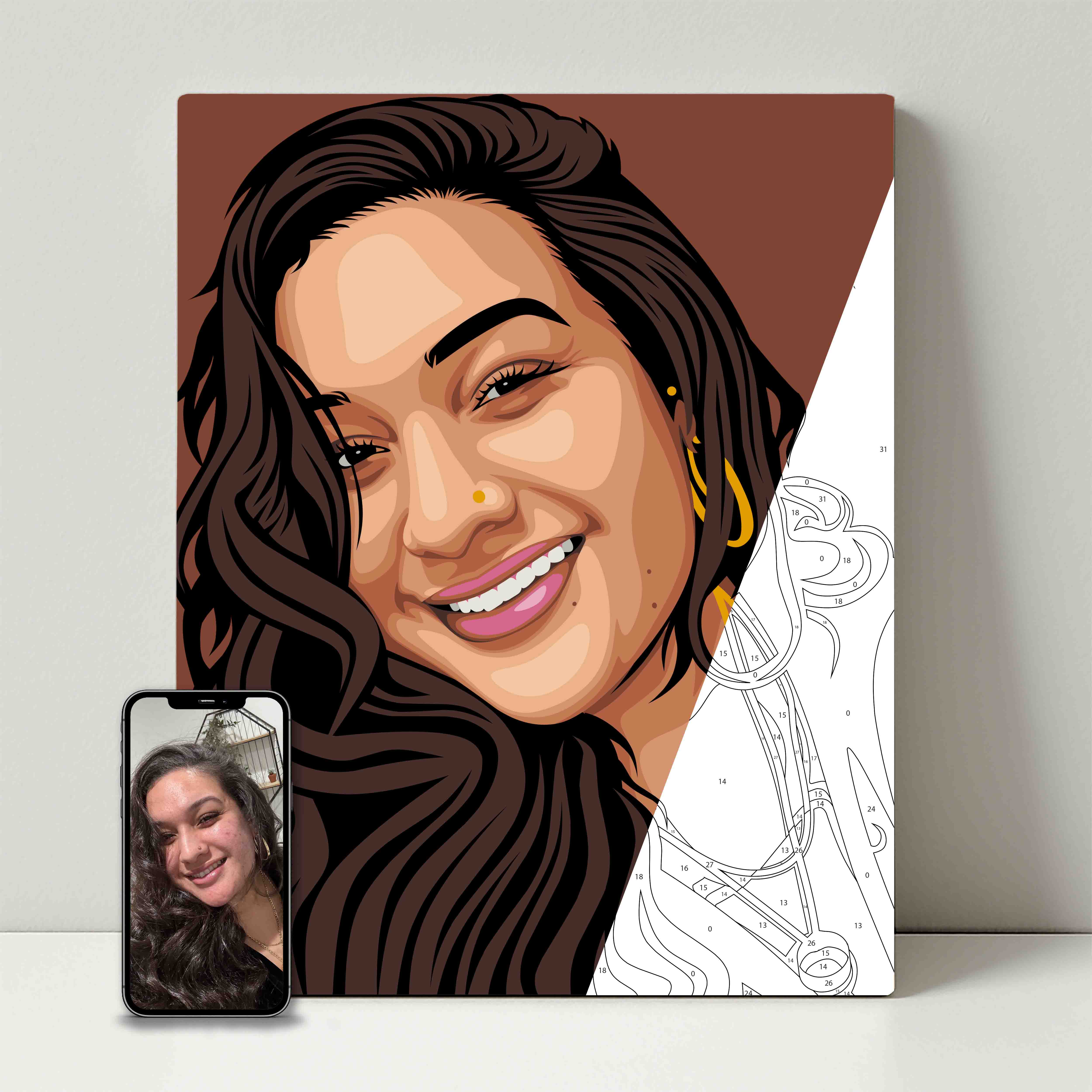 Kit de fête de peinture pour selfie 
