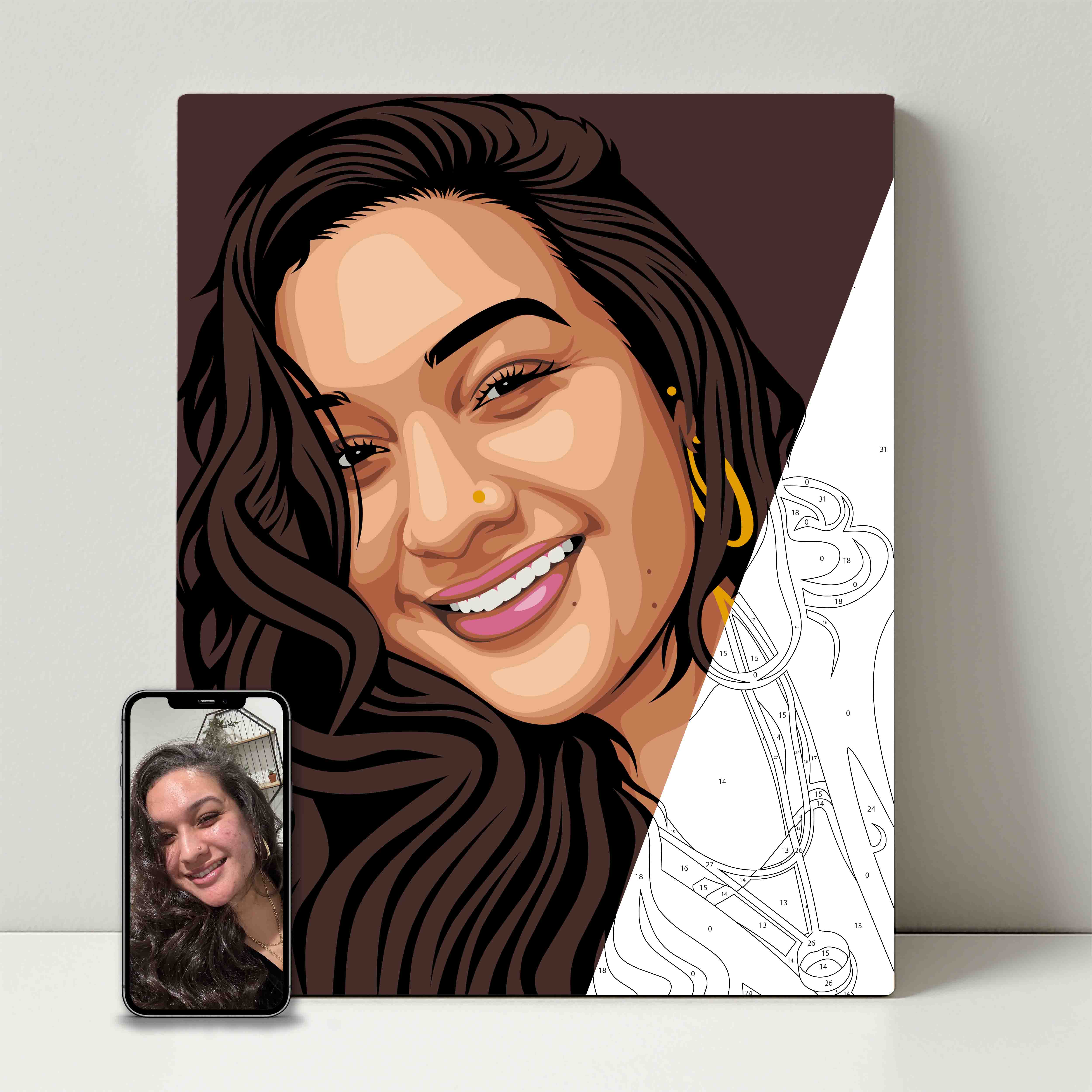 Kit de fête de peinture pour selfie 