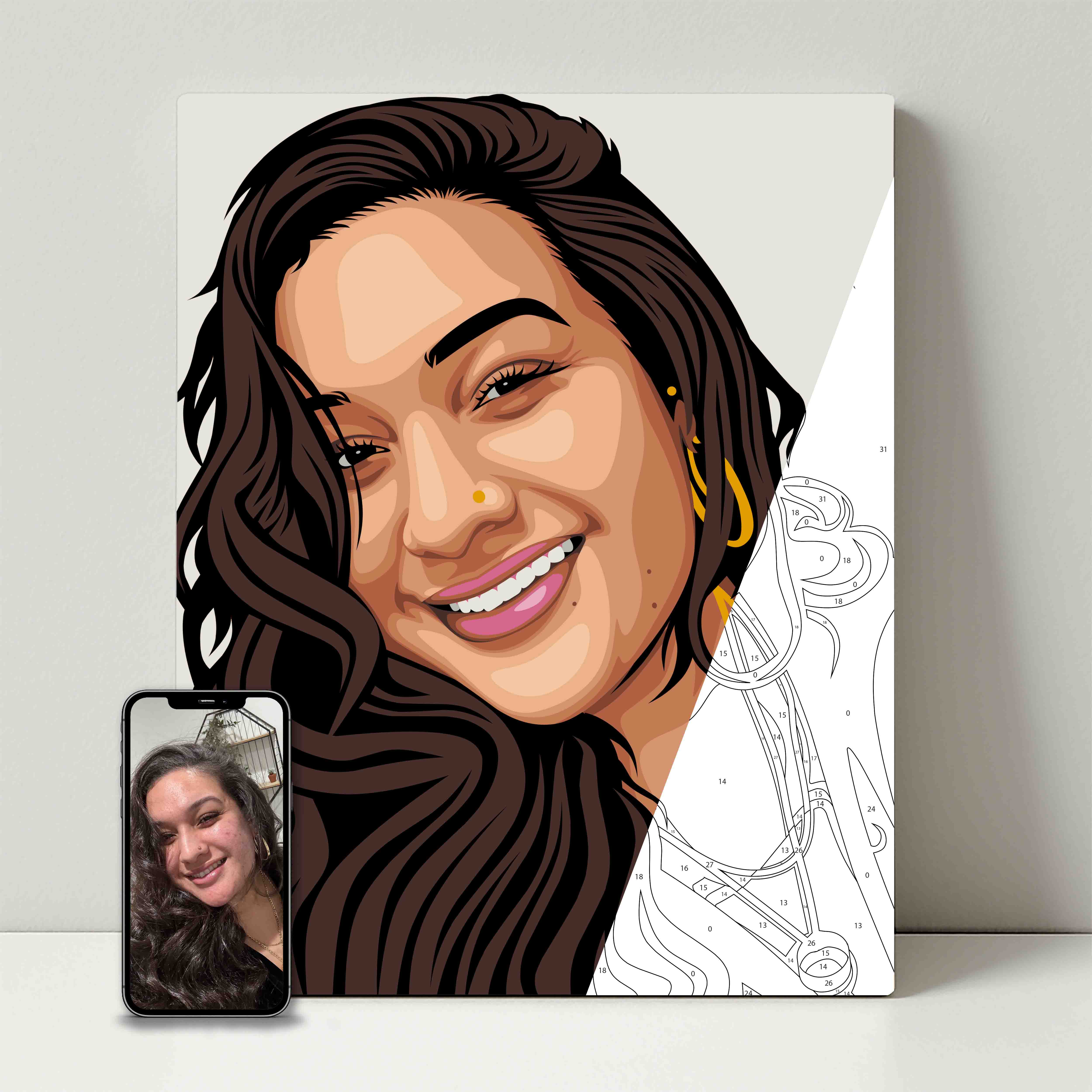 Kit de fête de peinture pour selfie 