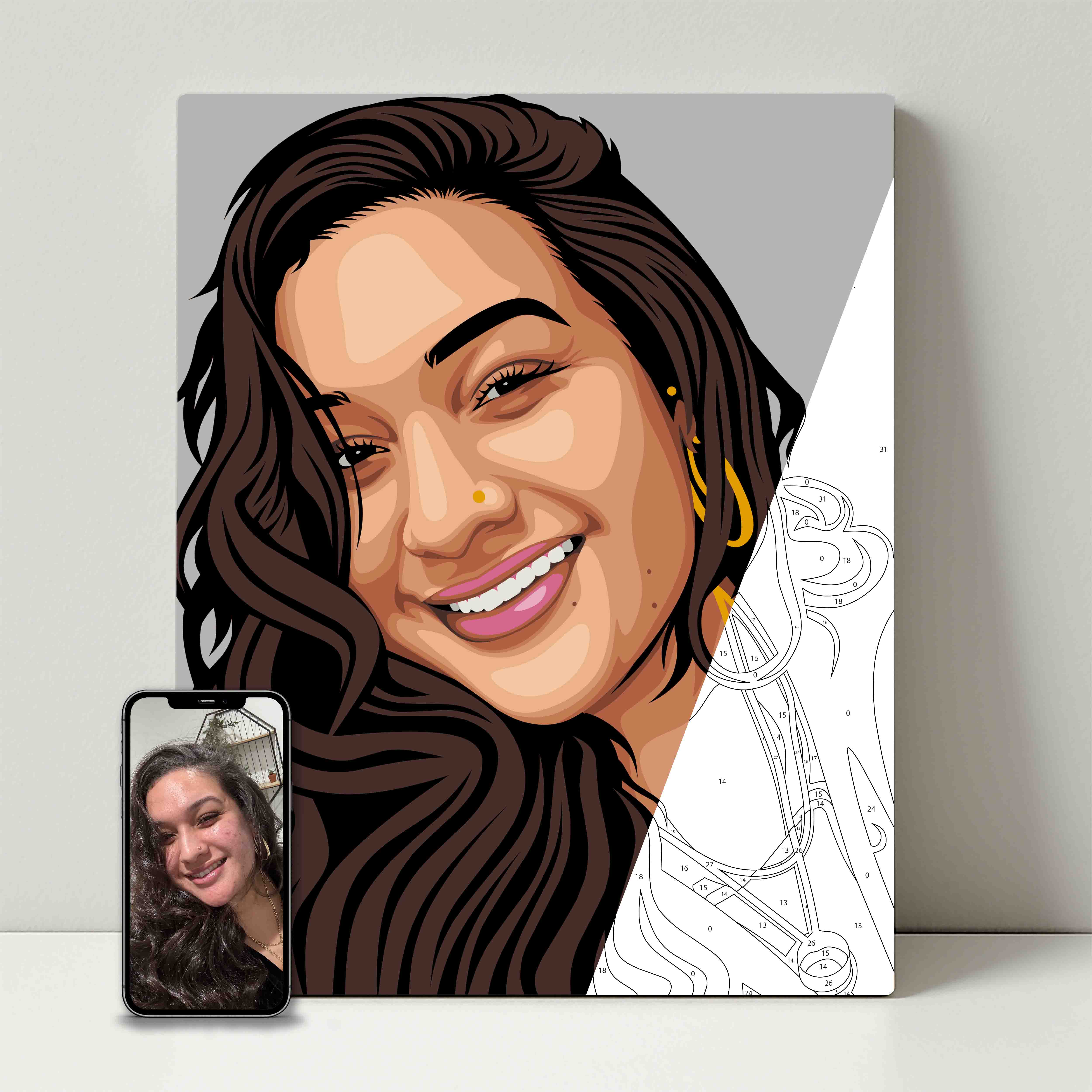 Kit de fête de peinture pour selfie 