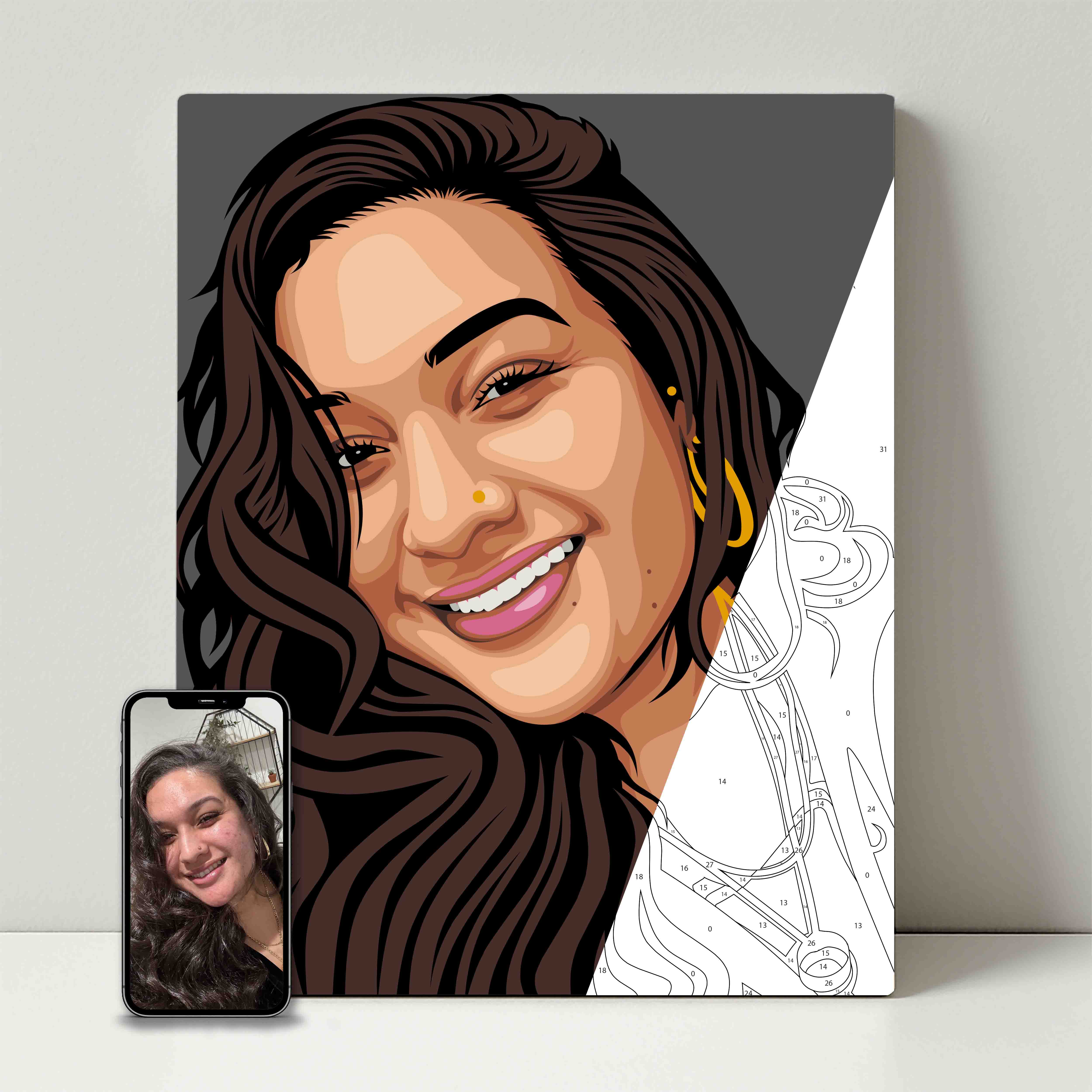Kit de fête de peinture pour selfie 