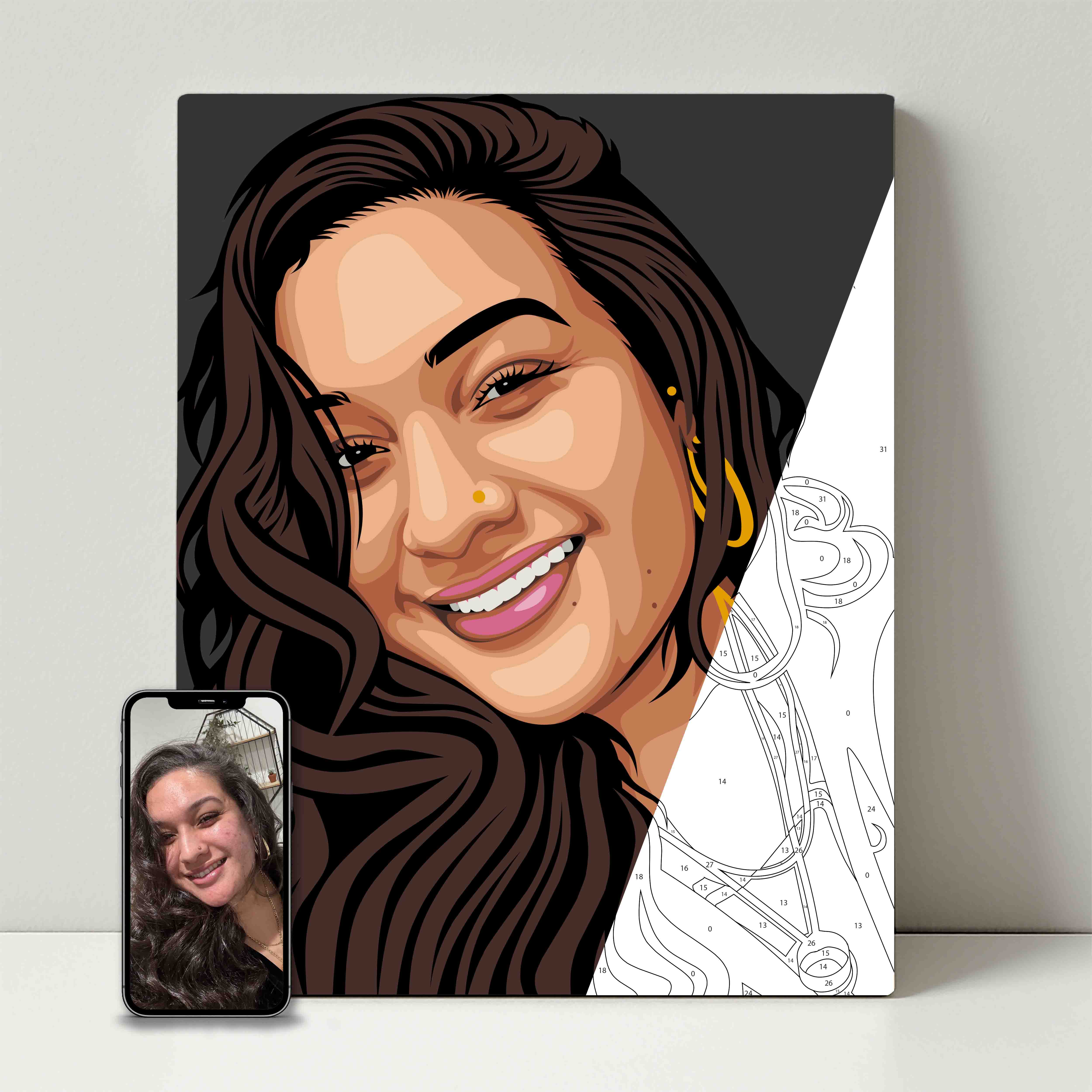 Kit de fête de peinture pour selfie 