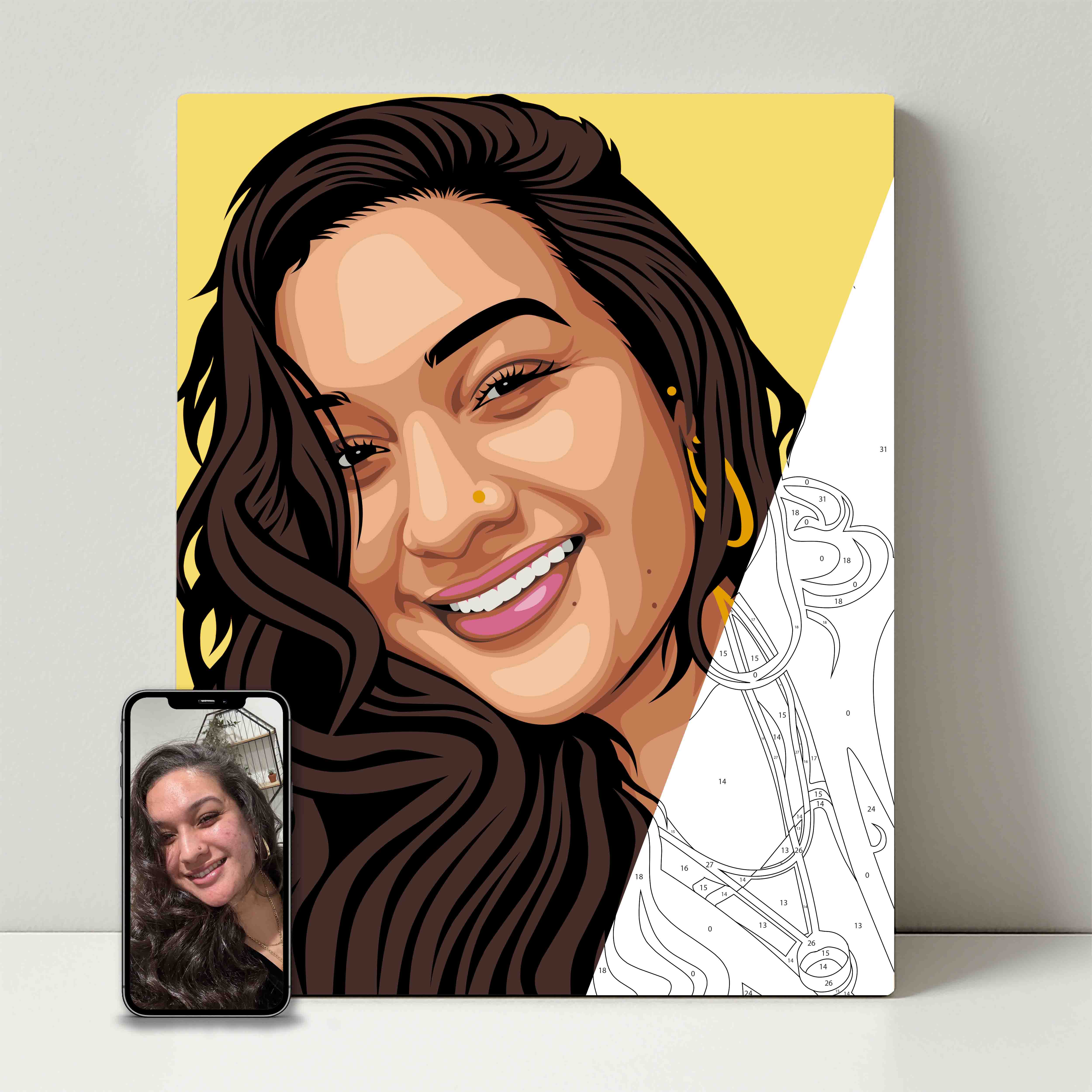 Kit de fête de peinture pour selfie 