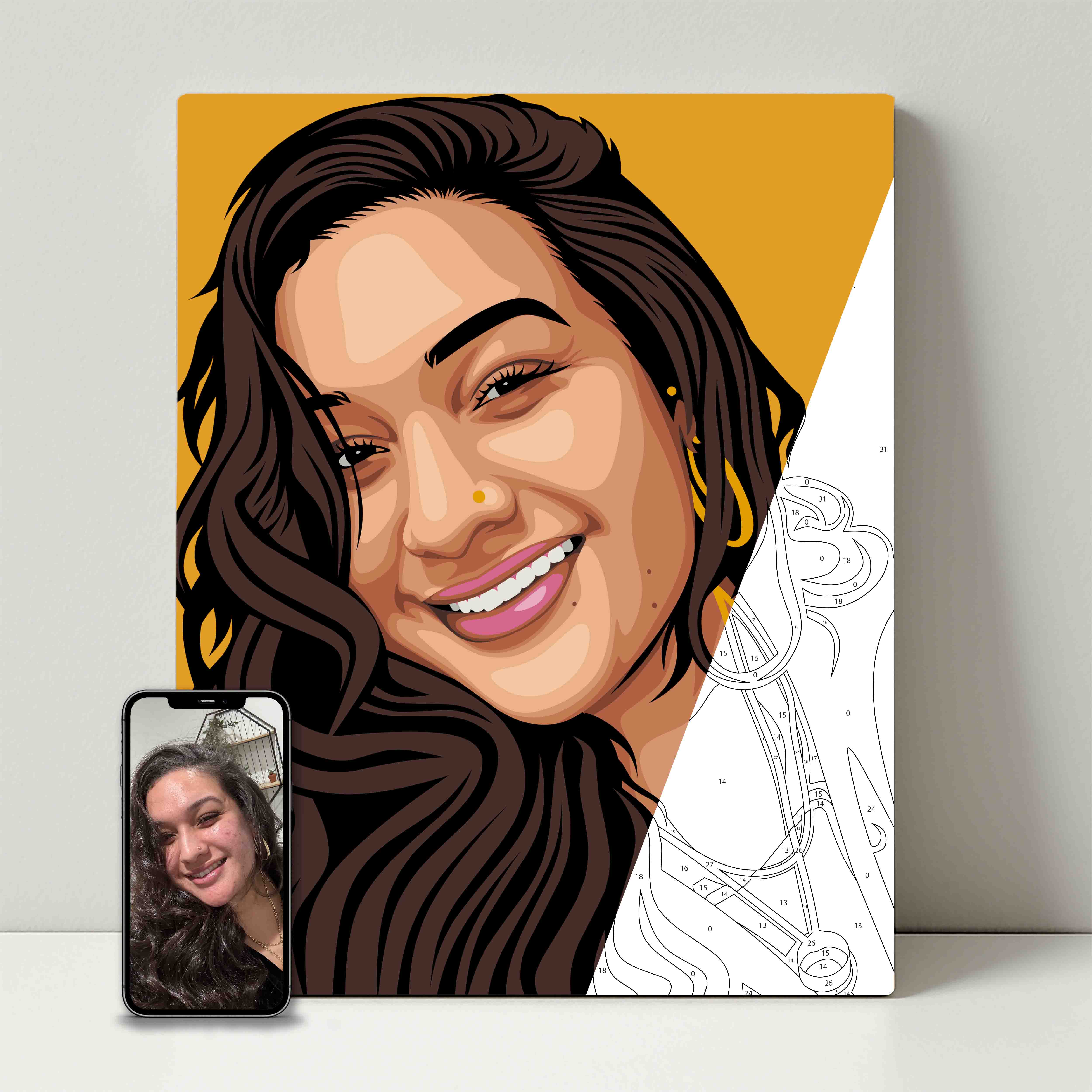 Kit de fête de peinture pour selfie 