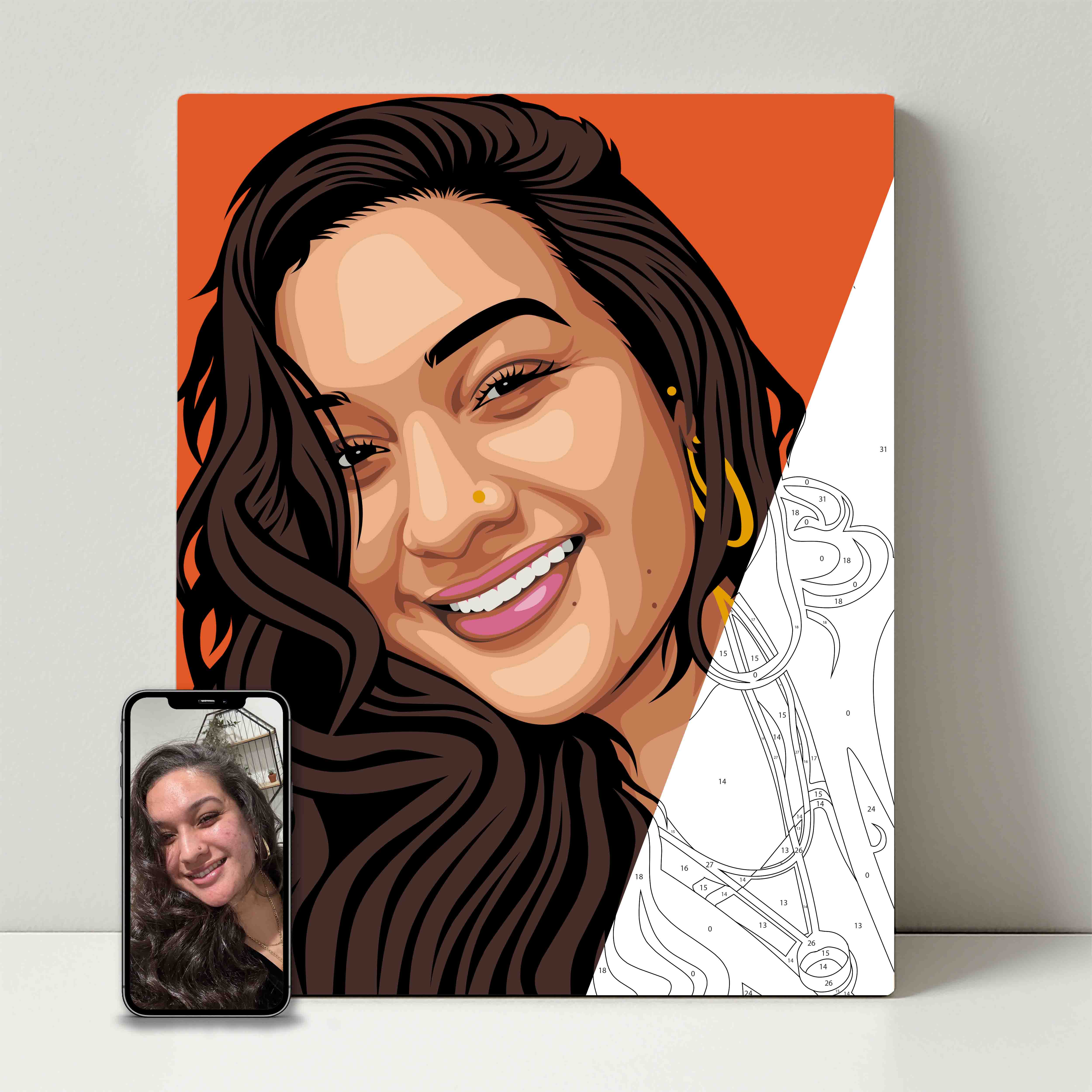 Kit de fête de peinture pour selfie 