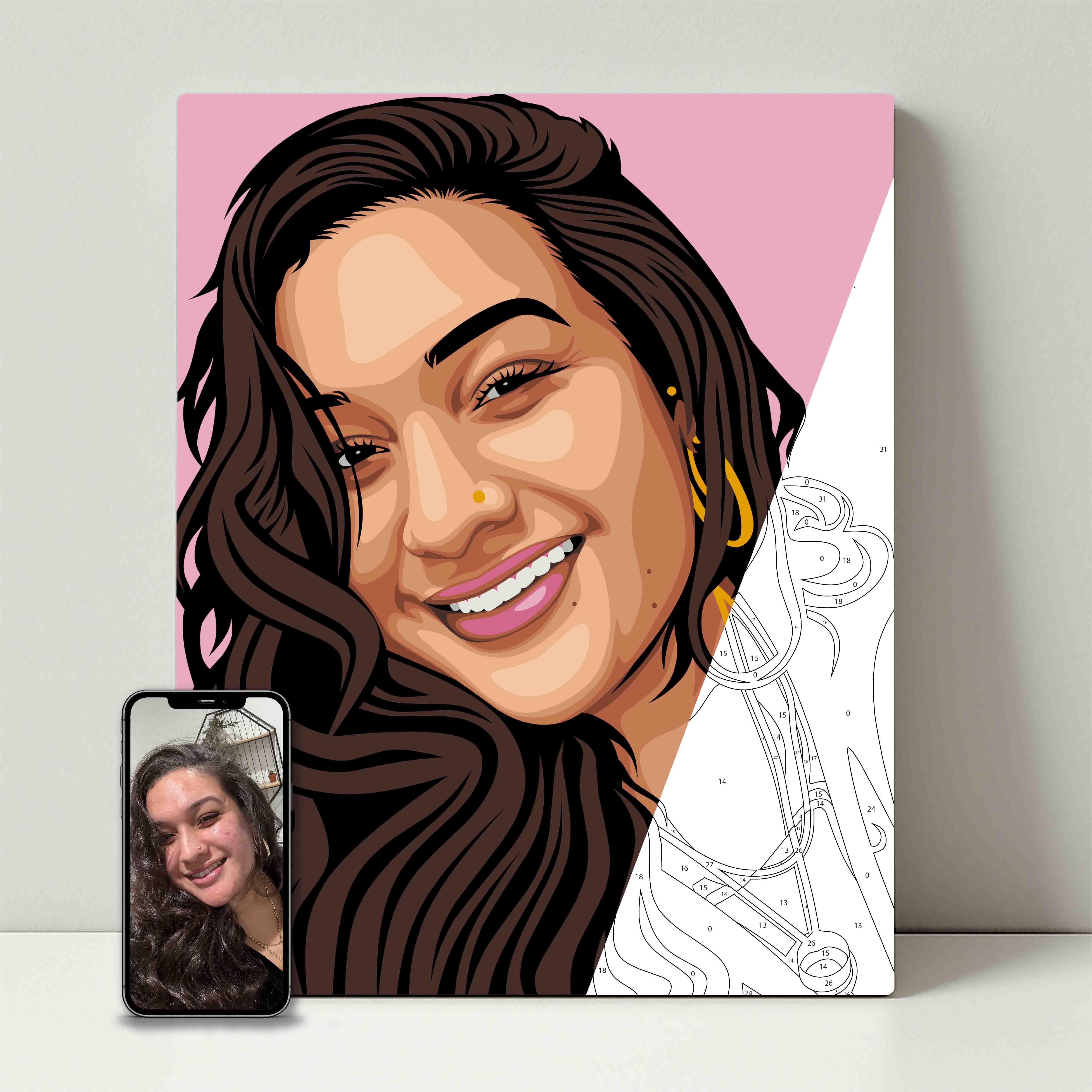 Kit de fête de peinture pour selfie 