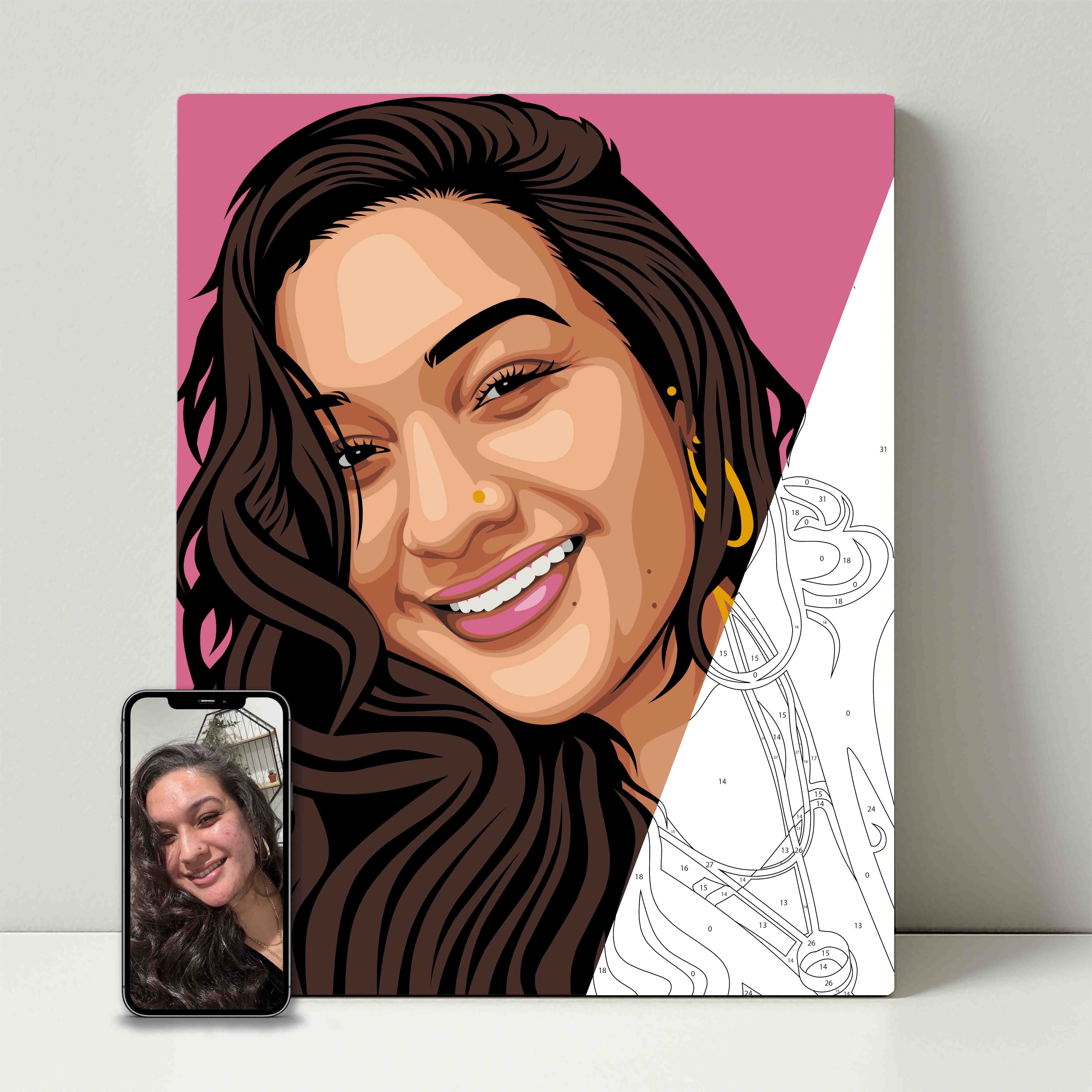 Kit de fête de peinture pour selfie 
