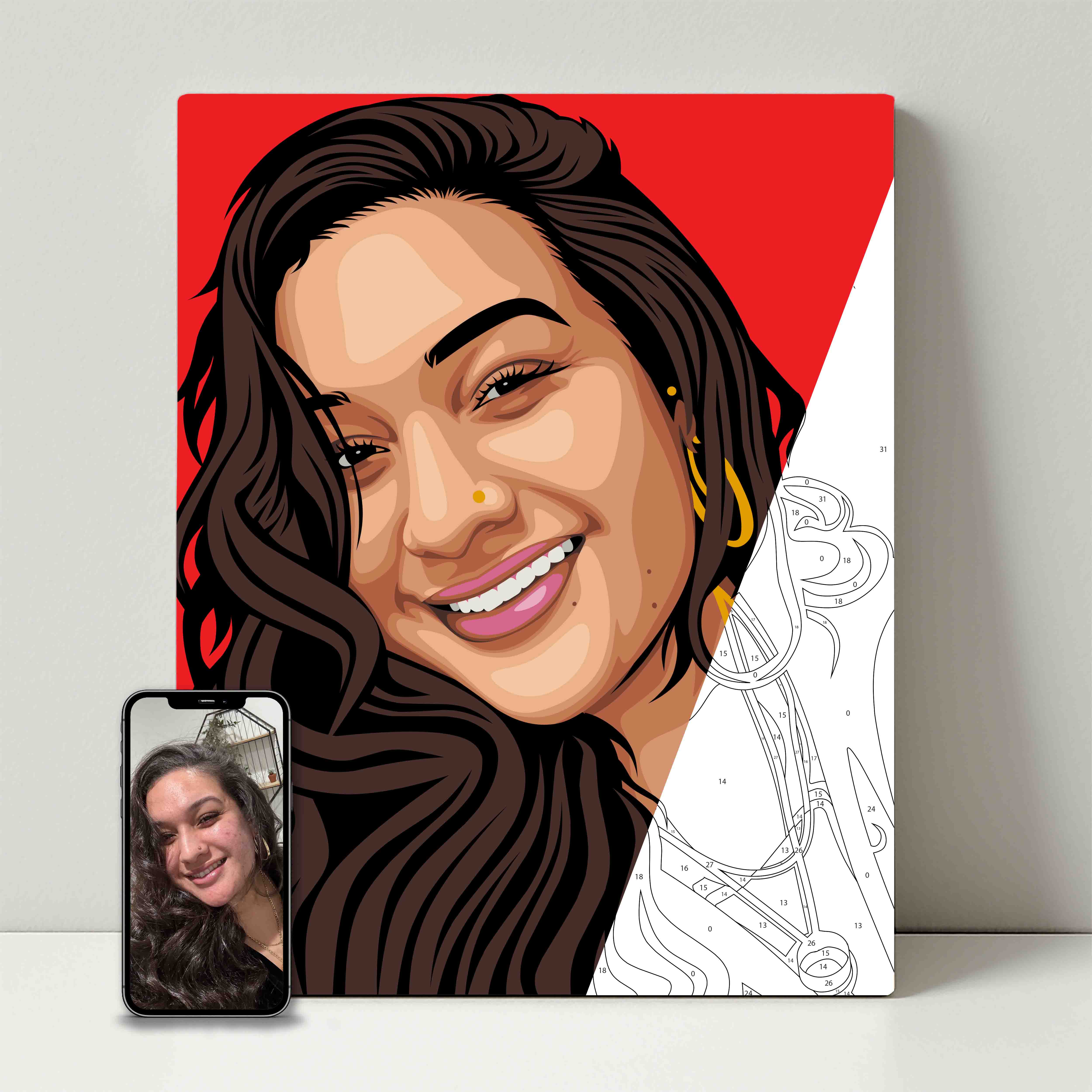 Kit de fête de peinture pour selfie 