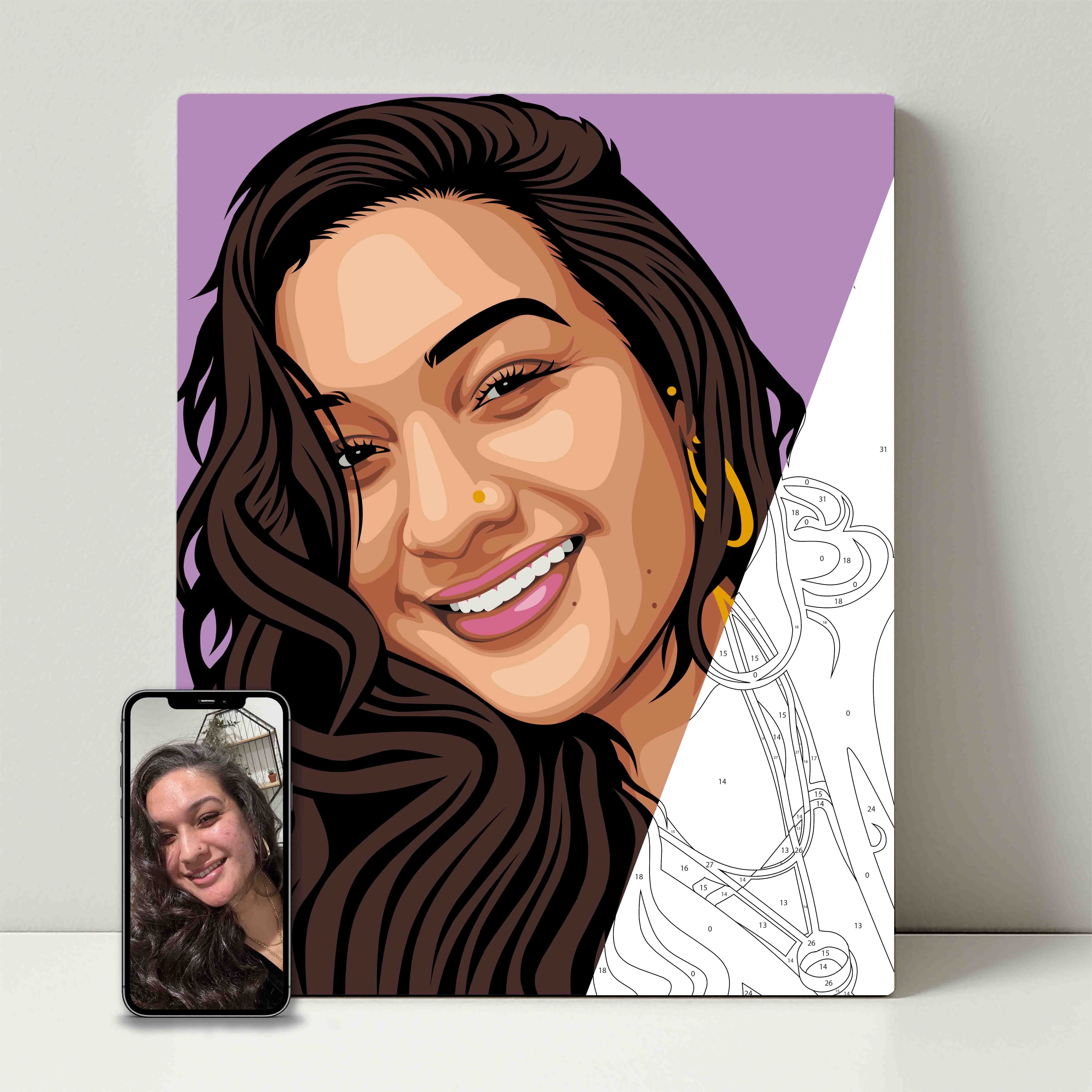 Kit de fête de peinture pour selfie 