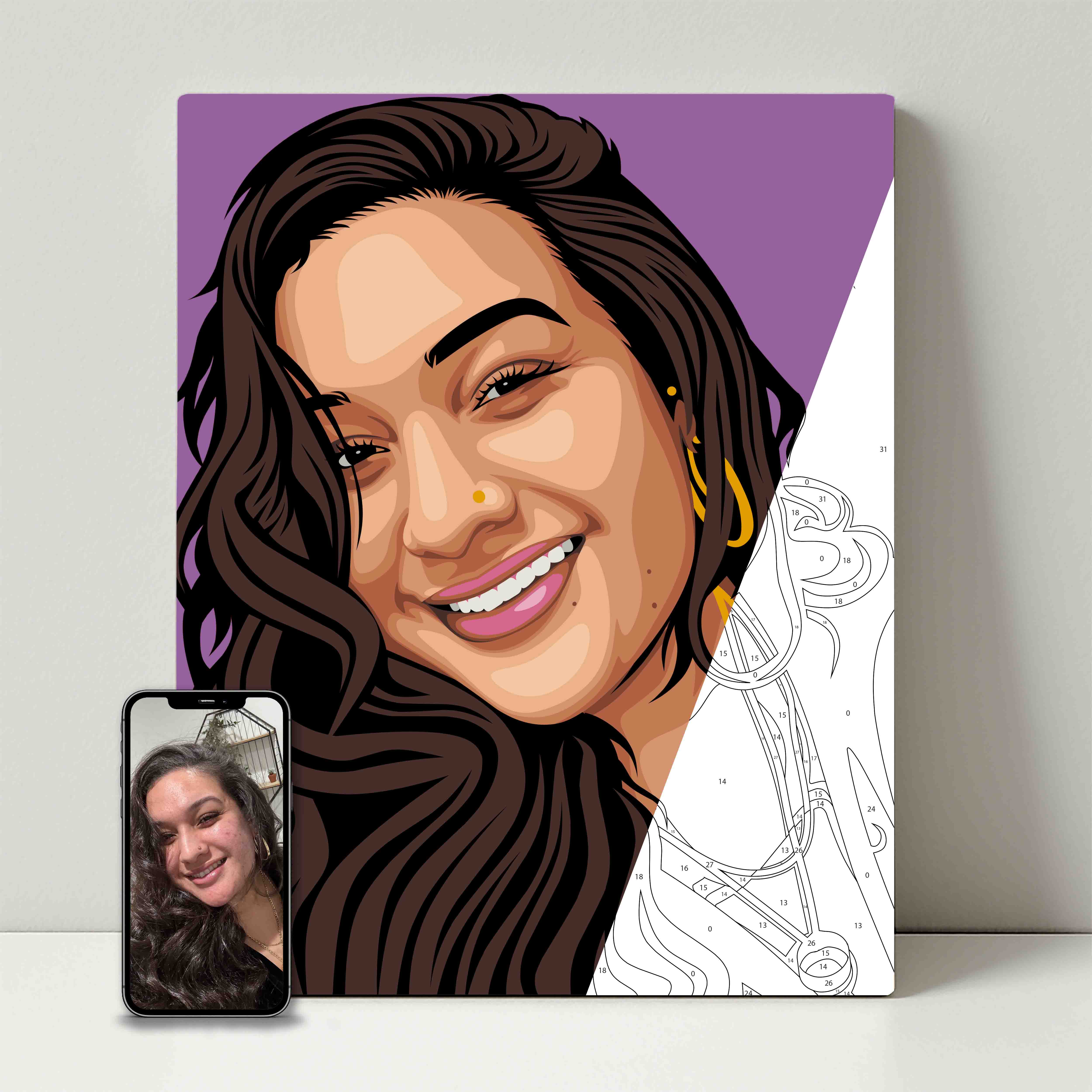 Kit de fête de peinture pour selfie 