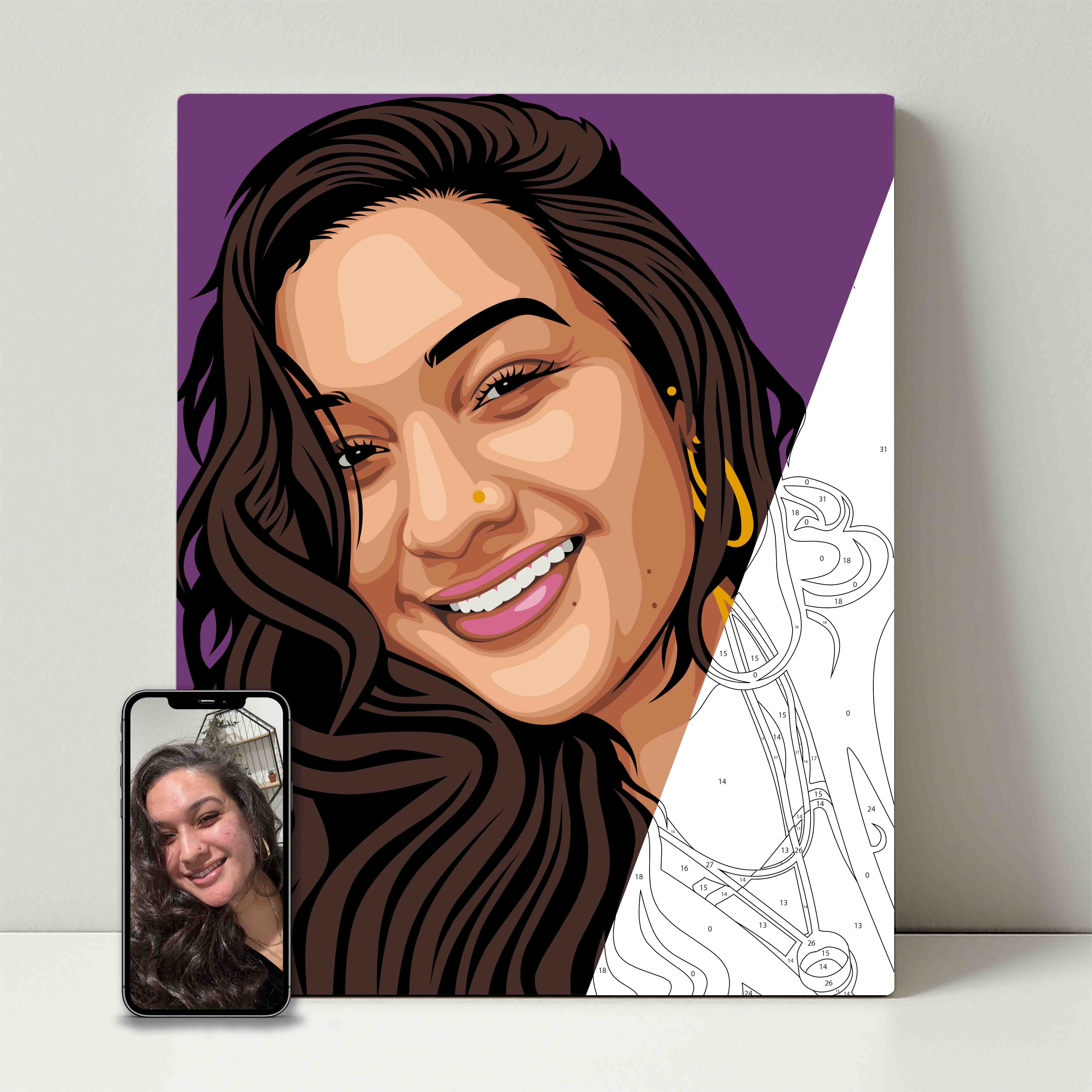 Kit de fête de peinture pour selfie 