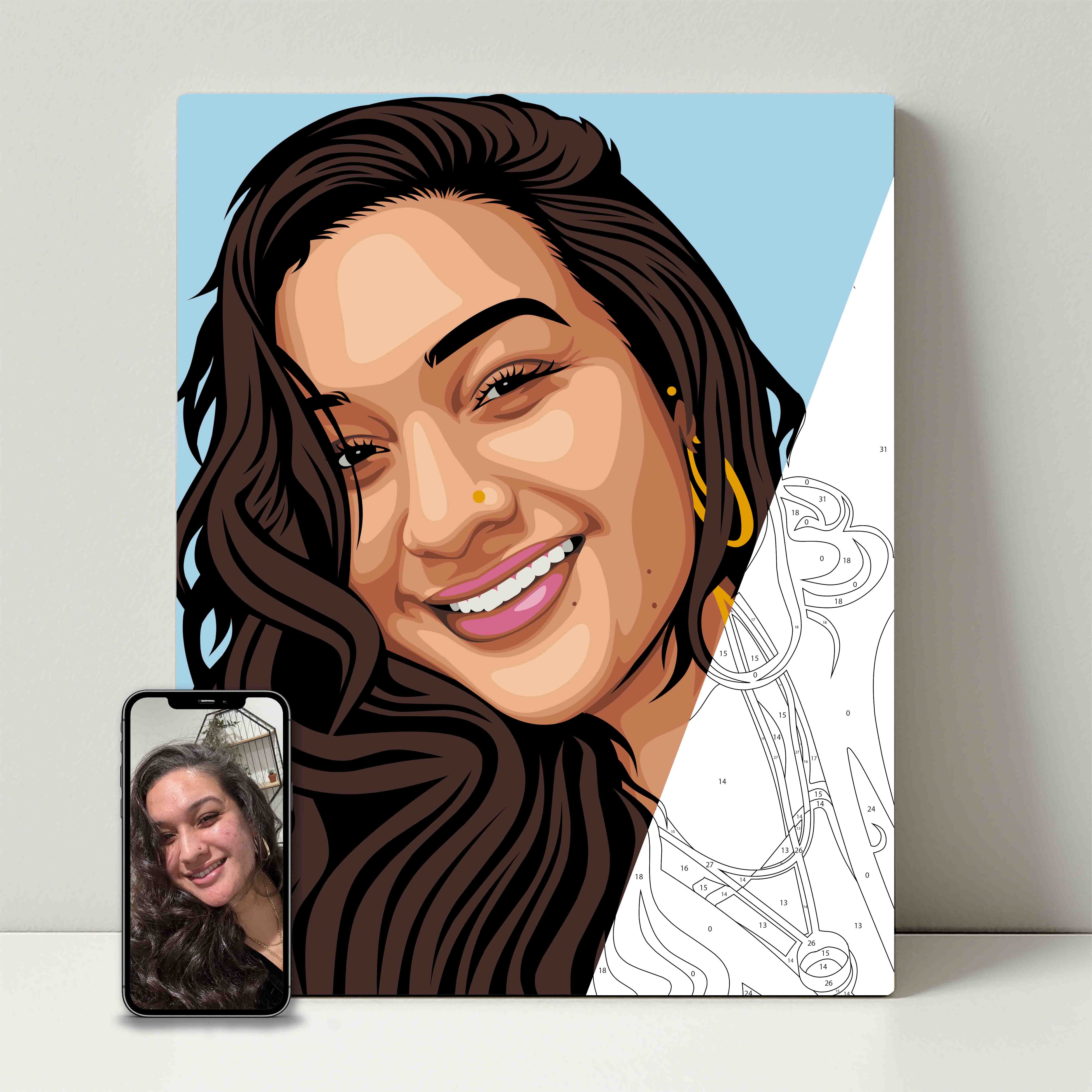 Kit de fête de peinture pour selfie 