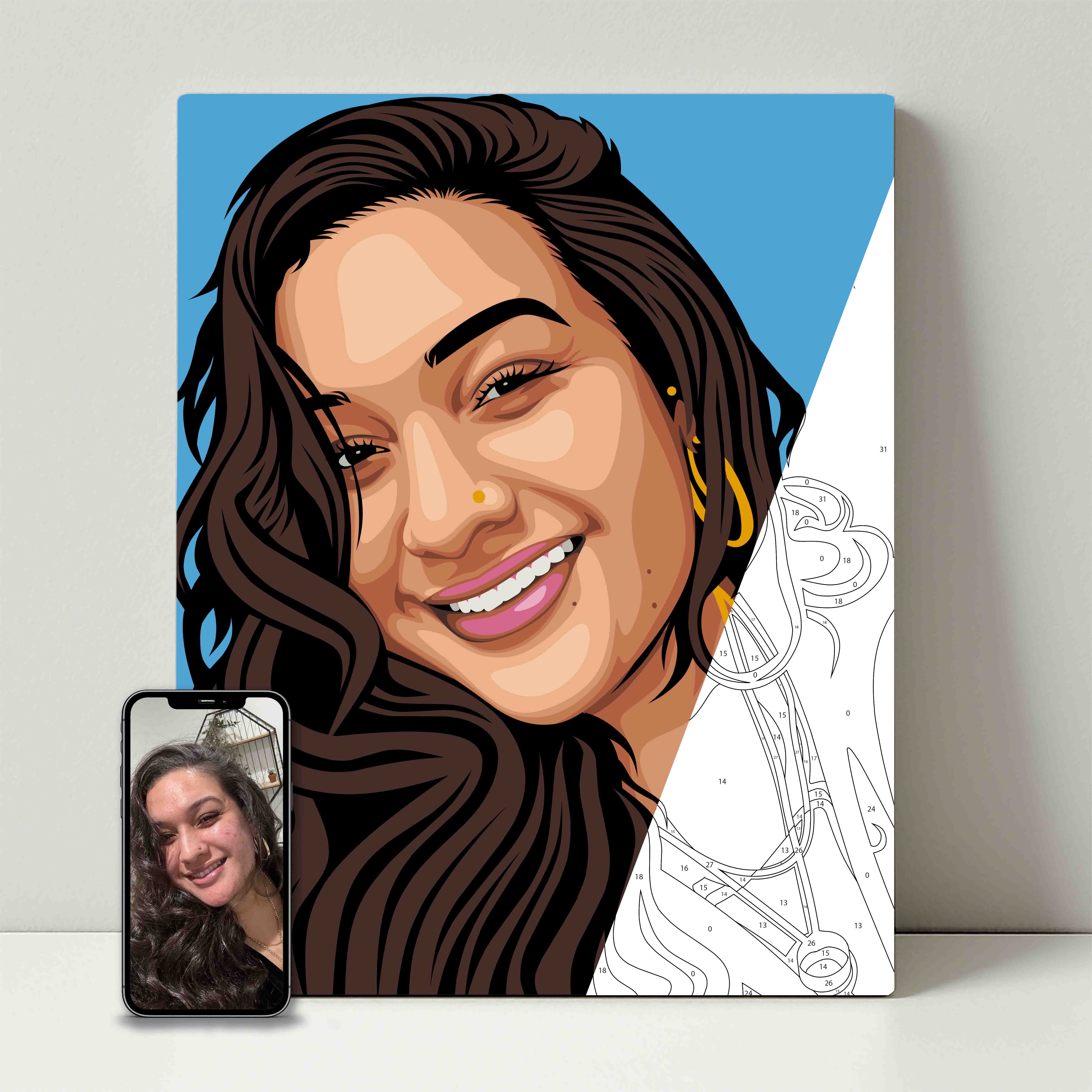Kit de fête de peinture pour selfie 