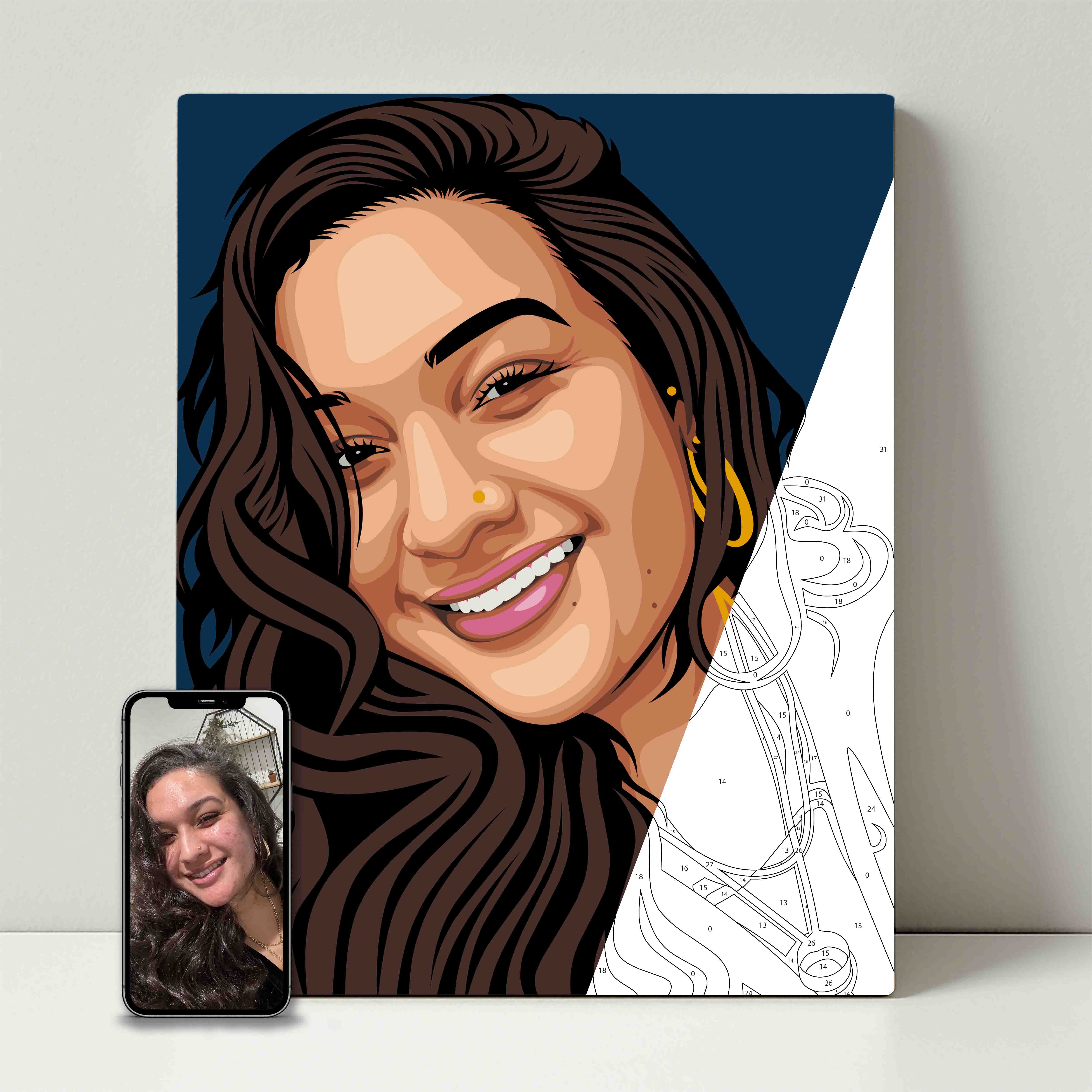 Kit de fête de peinture pour selfie 
