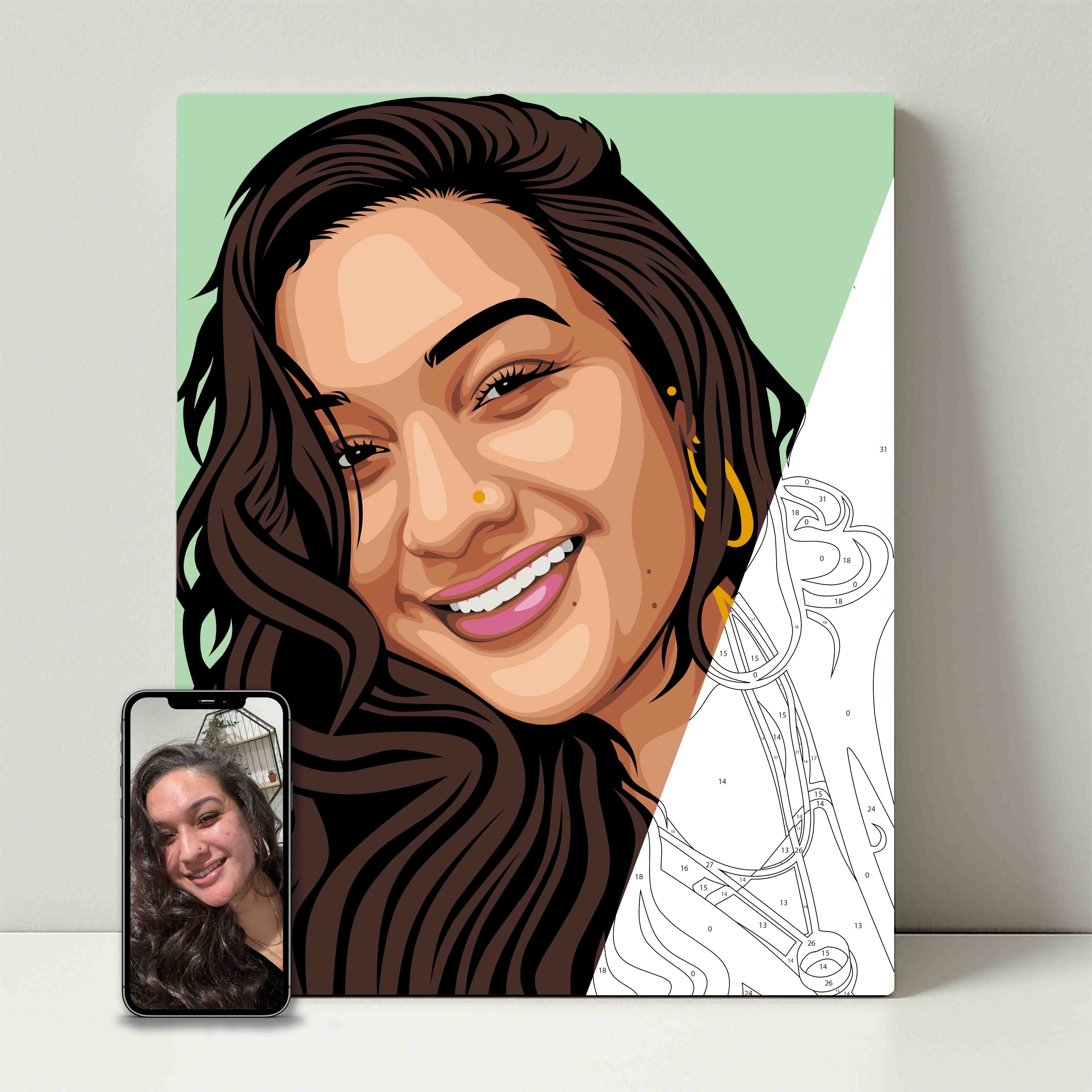 Kit de fête de peinture pour selfie 
