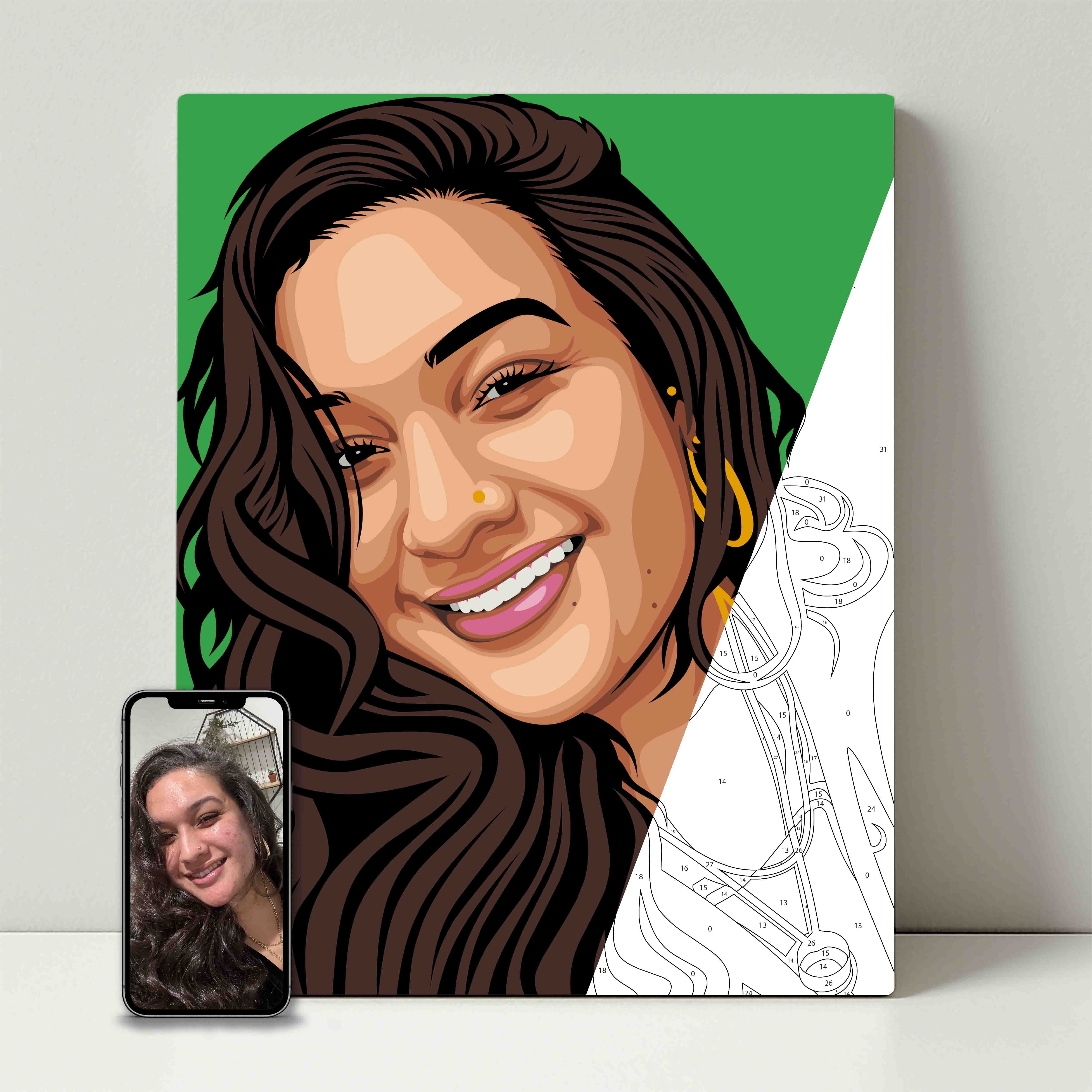 Kit de fête de peinture pour selfie 