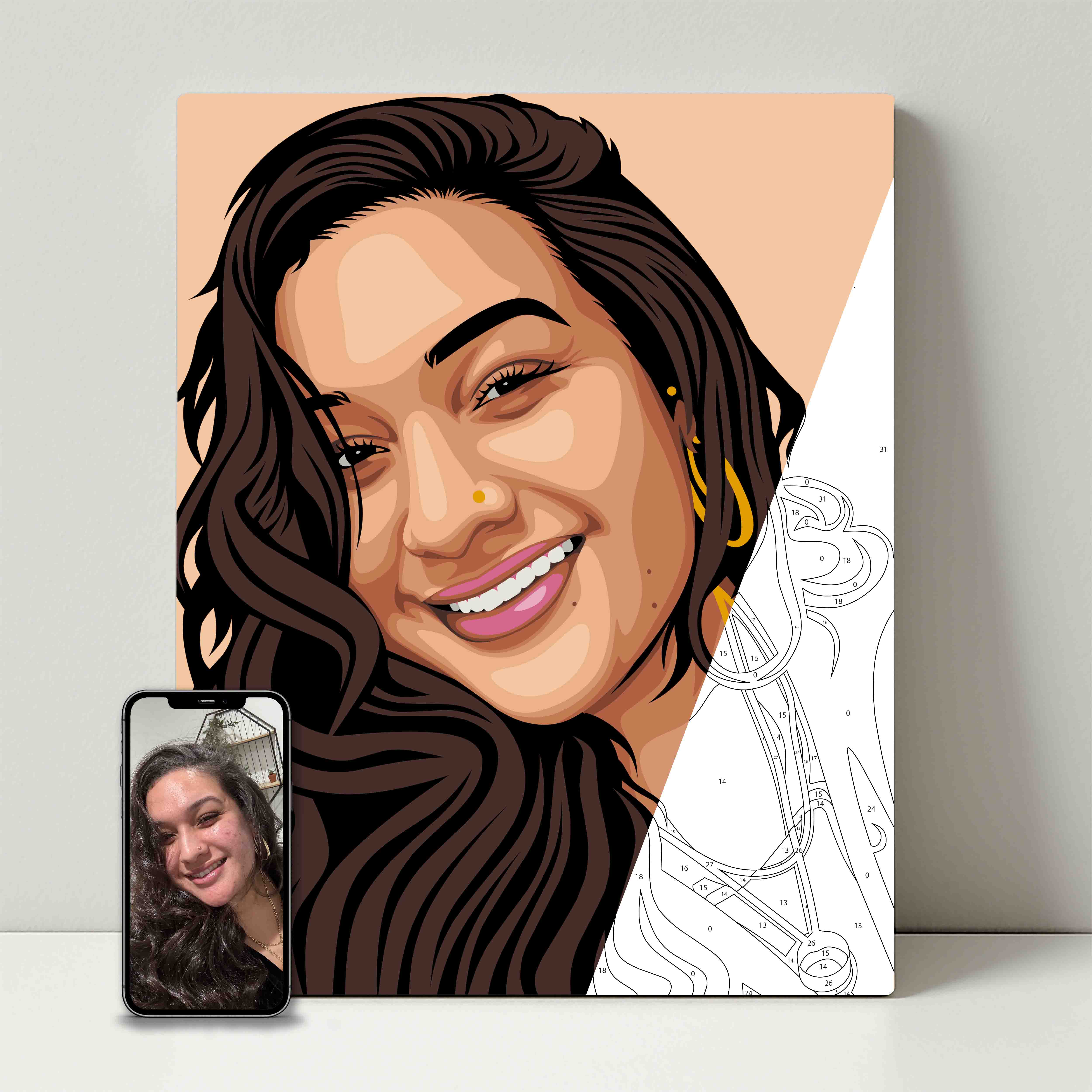 Kit de fête de peinture pour selfie 