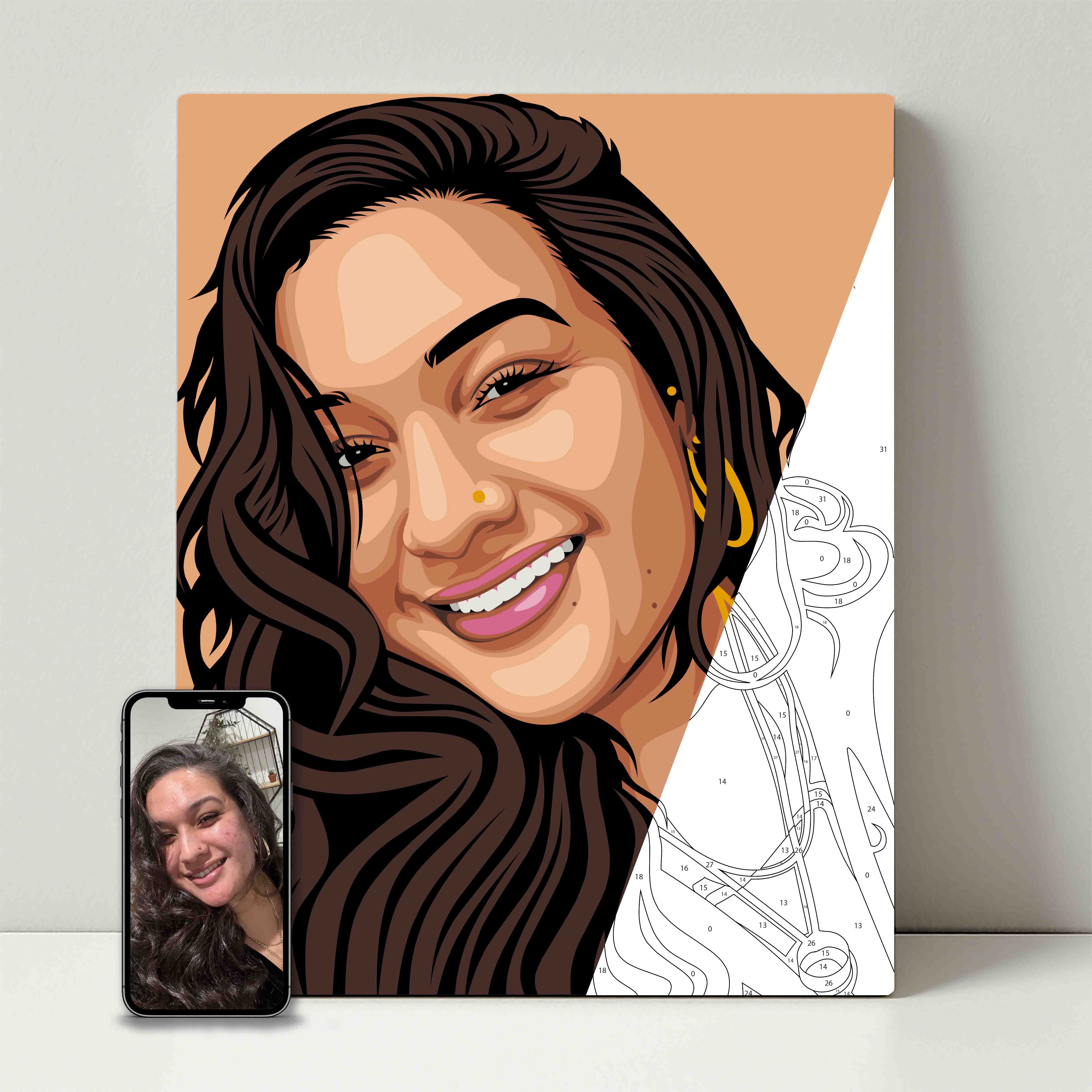 Kit de fête de peinture pour selfie 