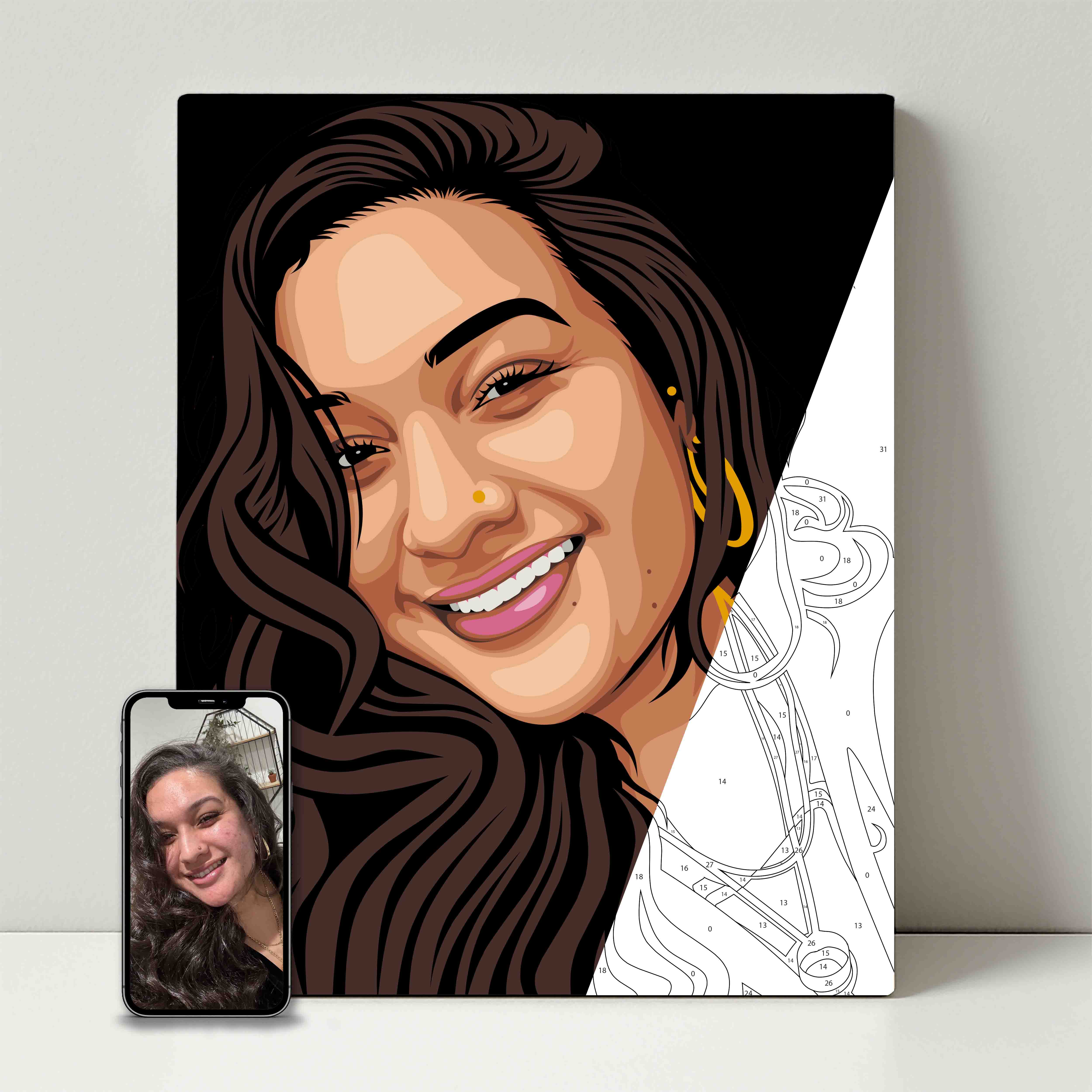 Kit de fête de peinture pour selfie 